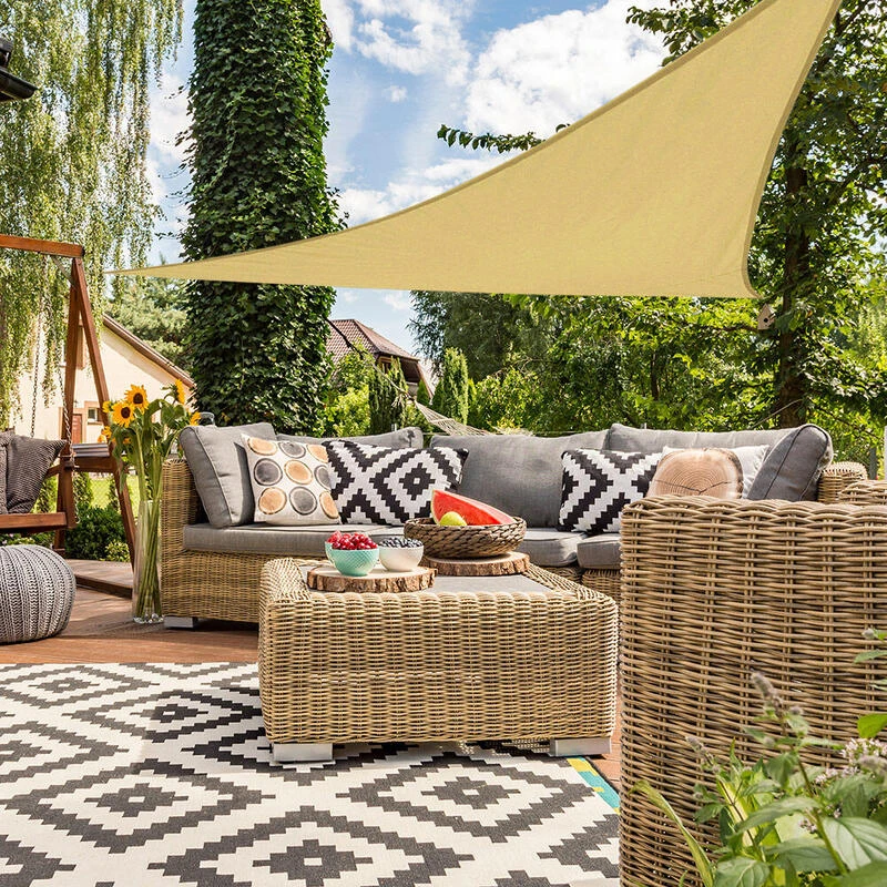 Aktive Garden Uv50 Store Triangulaire Couleur Crème – Image 2