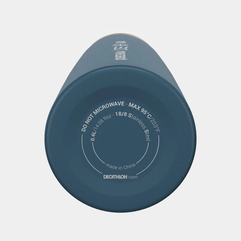 Quechua Bouteille Isotherme Inox 0,4L Avec Gobelet Pour La Randonnée - Bleu – Image 9