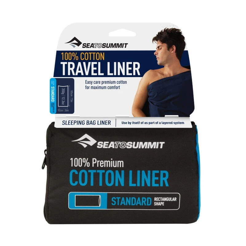 Drap De Sac Sea To Summit Coton Rectangular Navy – Image 2