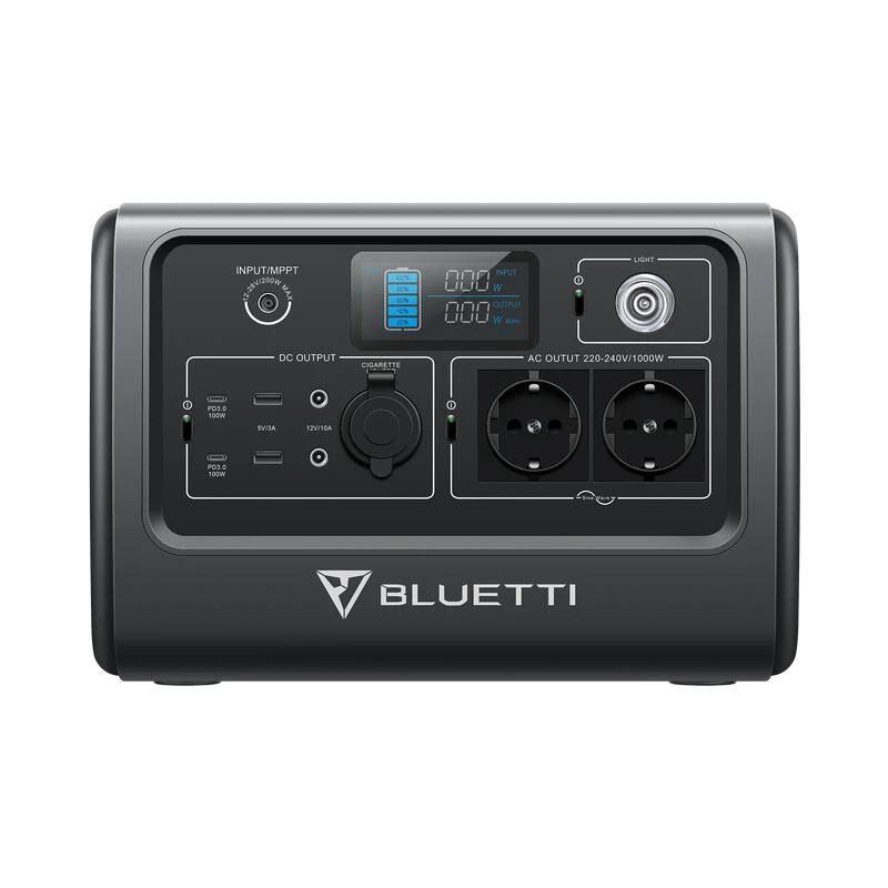 Générateur Électrique BLUETTI EB70+MP200, 1000W LiFePO4 Batterie Pour Camping – Image 2