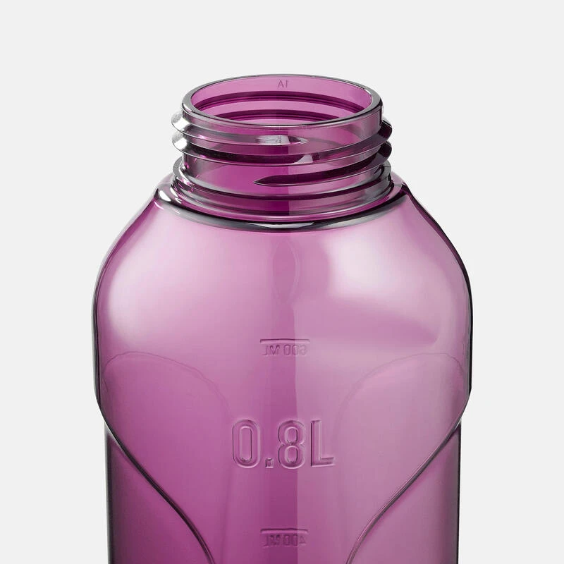 Quechua Gourde Ecozen® 0,8L Avec Bouchon Ouverture Rapide Pour La Randonnée - Violet – Image 4