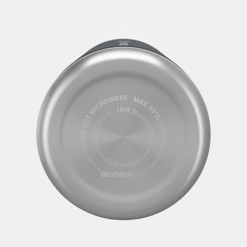 Quechua Gourde MH100 Isotherme (inox Double Paroi à Vide D'air) 0,95L Large Ouverture – Image 8