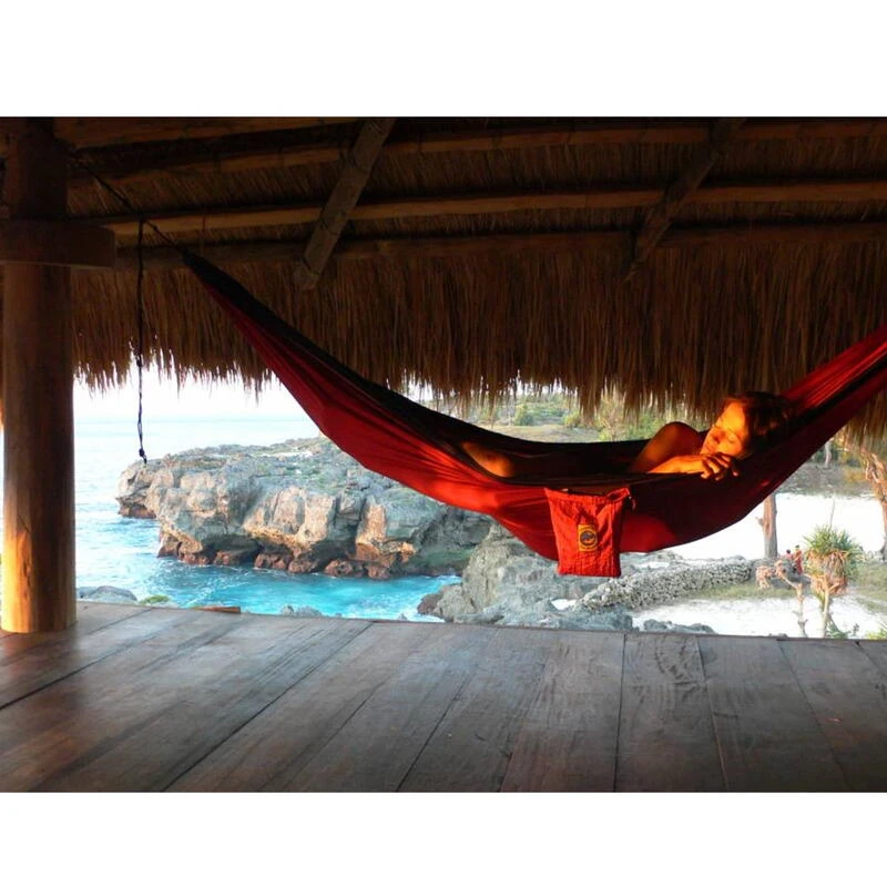 TICKET TO THE MOON Hamac Original Aqua / Gris Foncé – Image 5