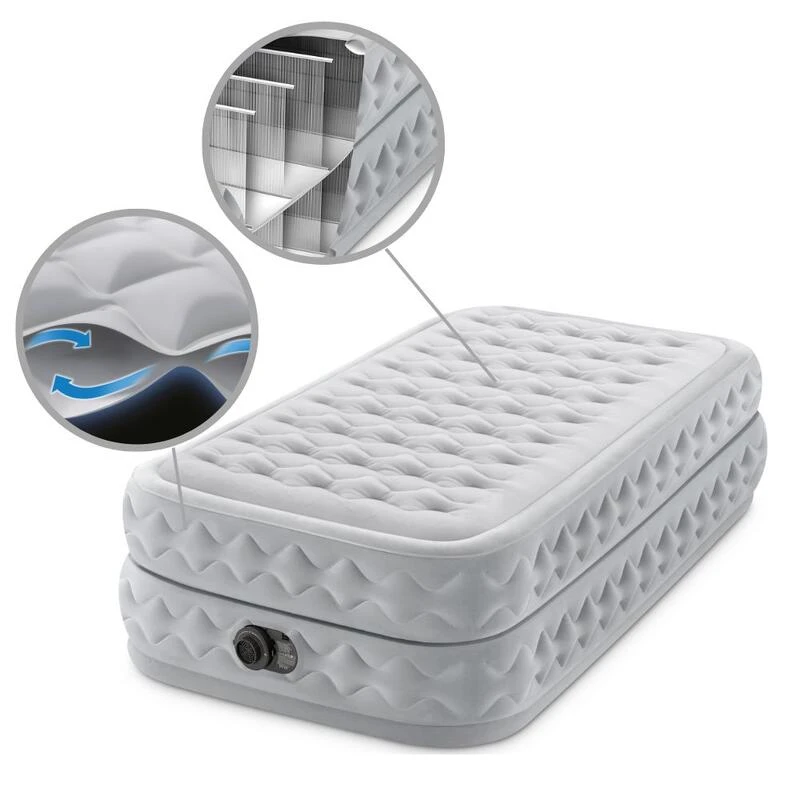 Intex Matelas Gonflable - 1-Person - 99 X 191 X 51 Cm - Gris – Image 5