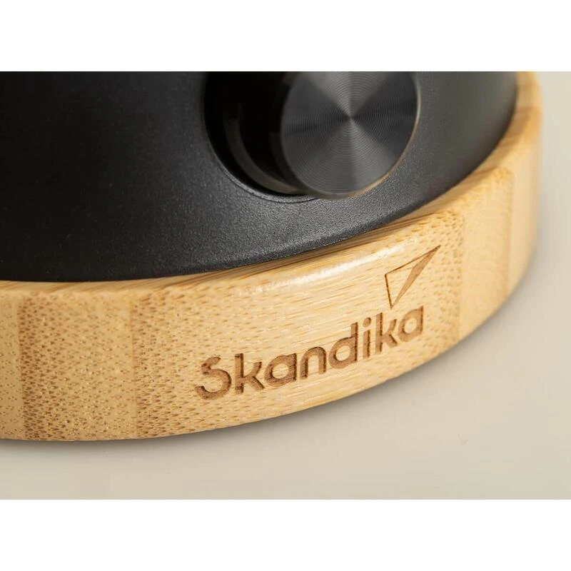 Lampe Lanterne De Camping LED Kiruna Jord - Rechargeable - USB - Bambou - Rétro – Image 4