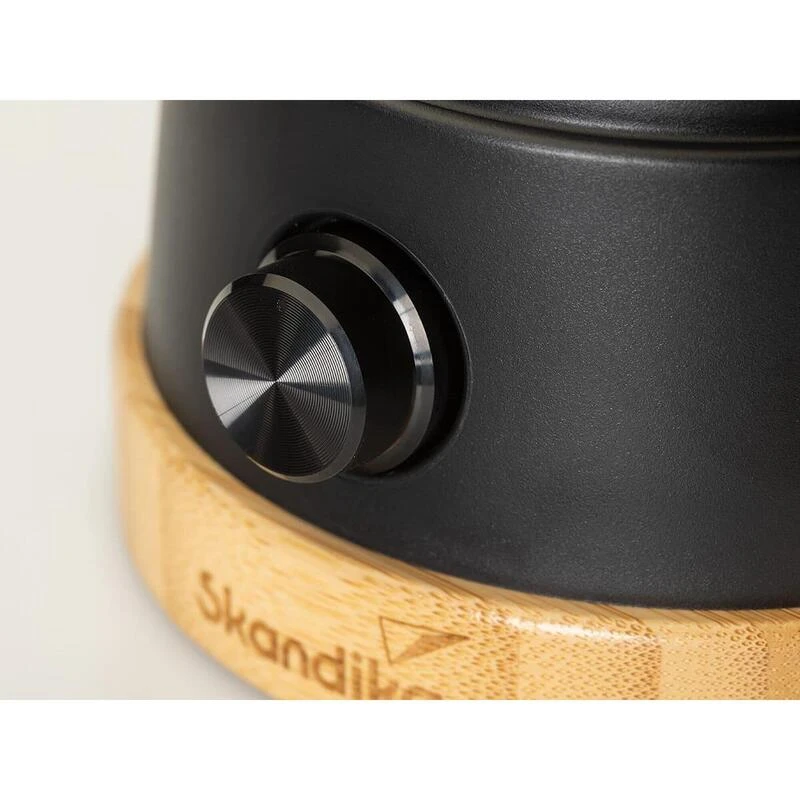 Lampe Lanterne De Camping LED Kiruna Jord - Rechargeable - USB - Bambou - Rétro – Image 6