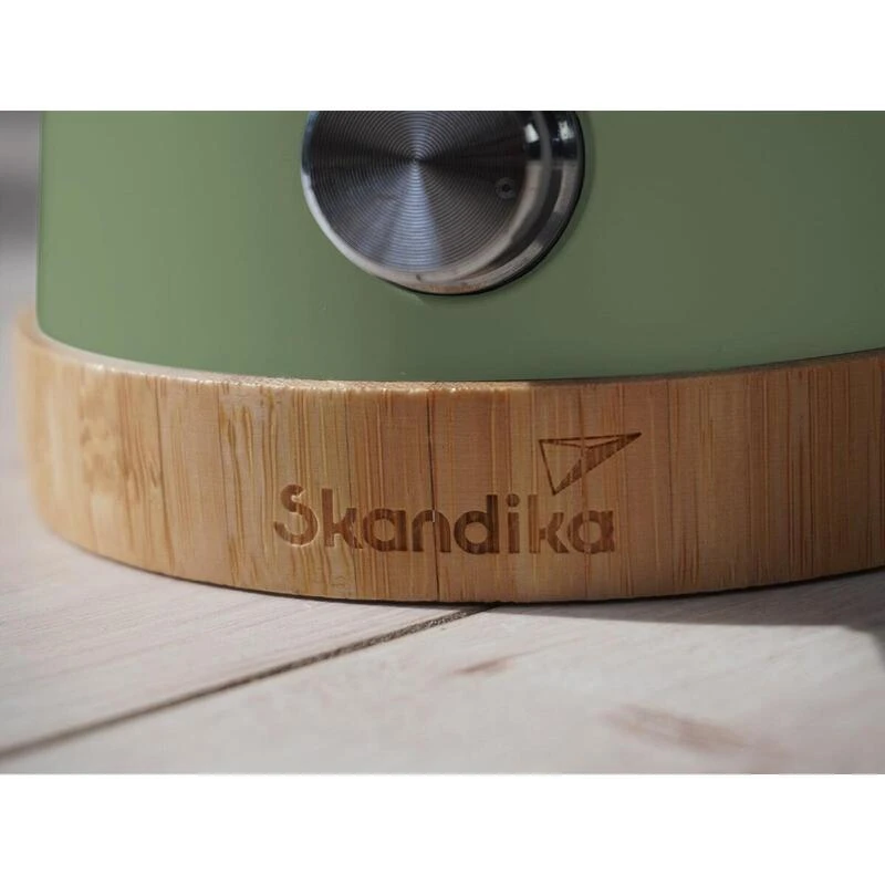 Lampe Lanterne De Camping LED Kiruna - Rechargeable - USB - Bambou - Style Rétro – Image 3