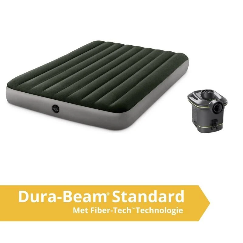 Intex Prestige Downy Jr. Twin Airbed - Lit Gonflable - 191x152x25cm - Avec Accessoires – Image 2
