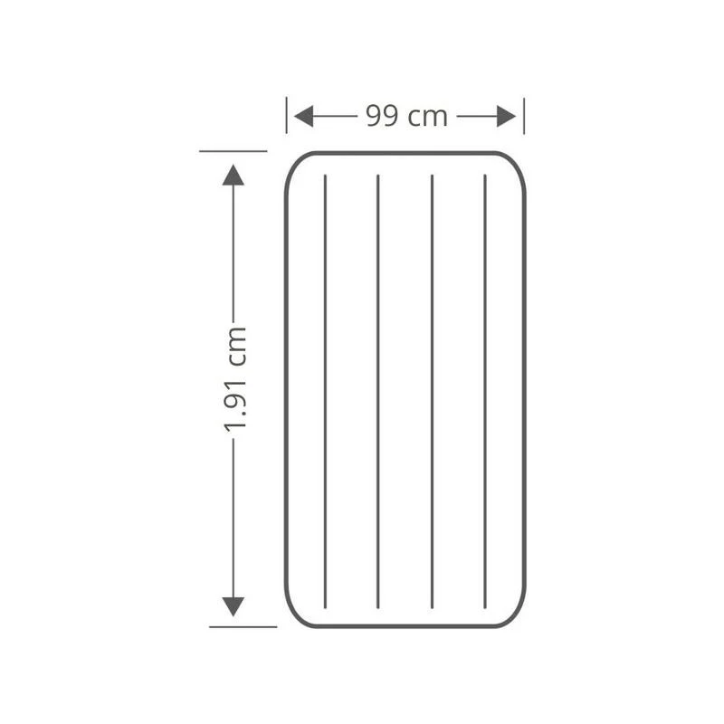 Intex Prestige Downy Jr. Twin Airbed - Lit Gonflable - 191x99x25cm - Avec Accessoires – Image 4
