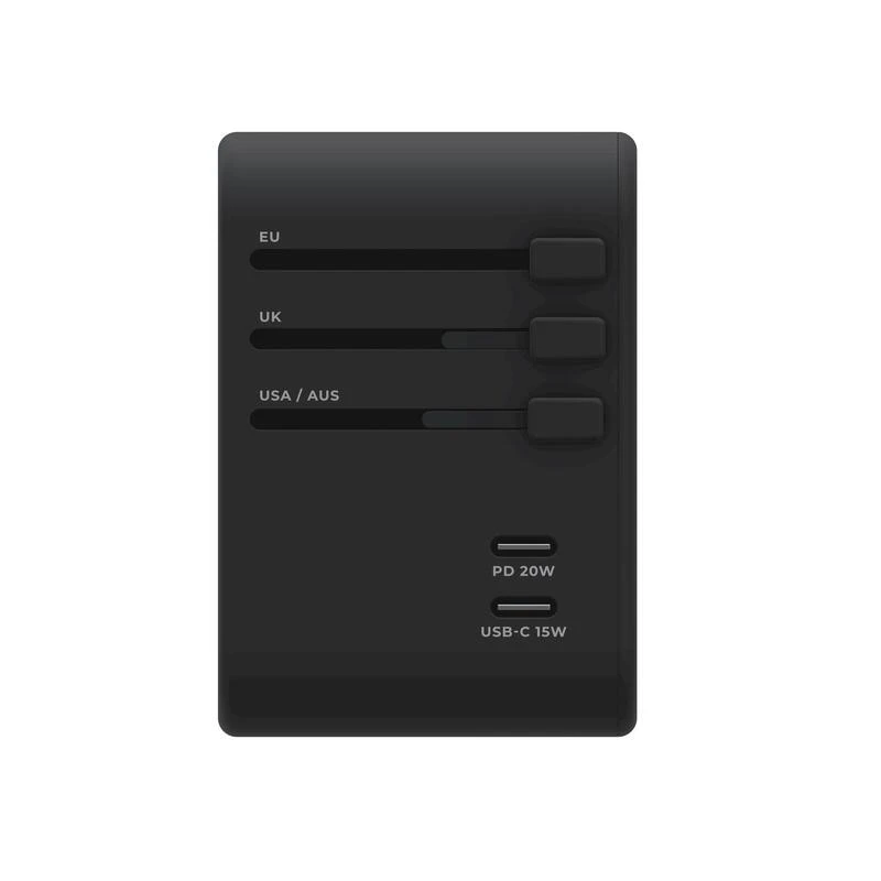 Prise Mondiale Universelle RollingSQUARE Avec 2 USB-C Et 3 USB-A – Image 3