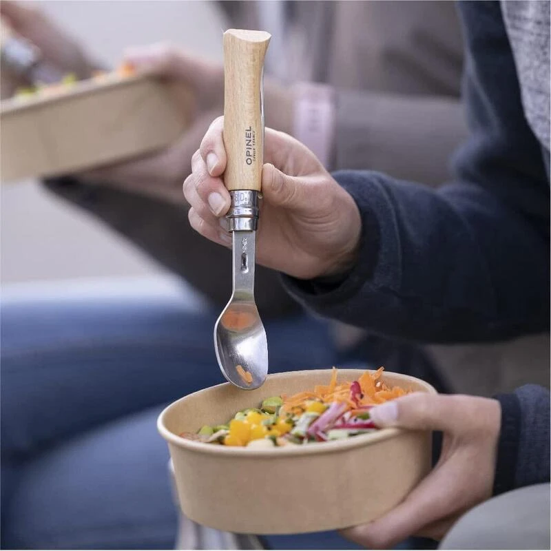 Set Complet Opinel Picnic+ - Opinel N°8 + Embouts Cuillère Et Fourchette – Image 4