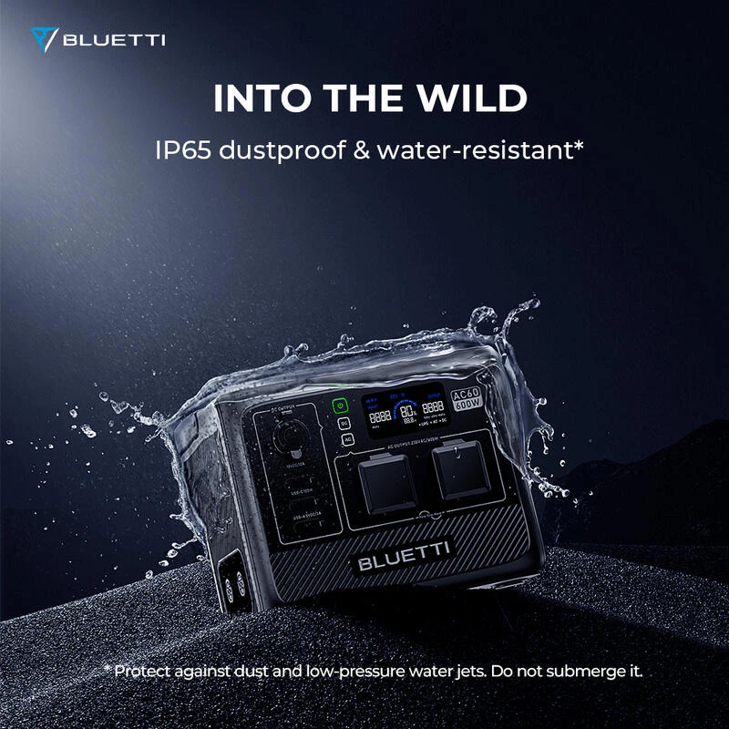 Station Électrique Portable BLUETTI AC60+B80+PV200,IP65 Générateur Solaire – Image 2