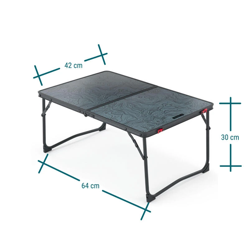 Quechua TABLE BASSE PLIANTE DE CAMPING - MH100 - GRISE – Image 2