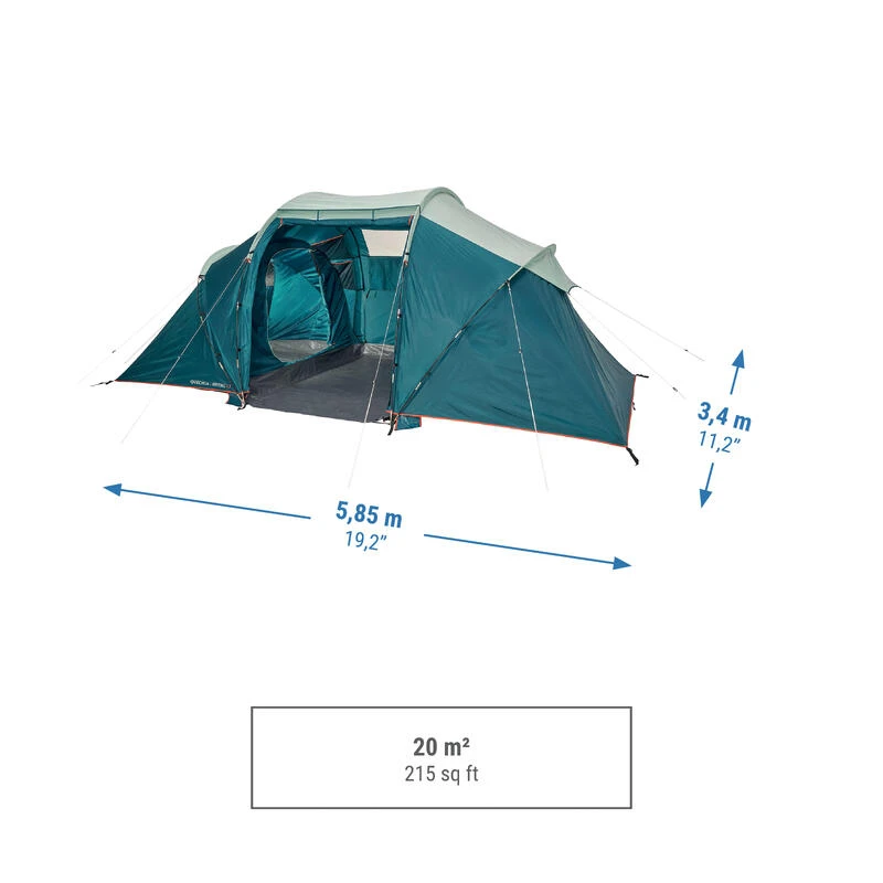 Quechua Tente à Arceaux De Camping - Arpenaz 4.2 - 4 Personnes - 2 Chambres – Image 4